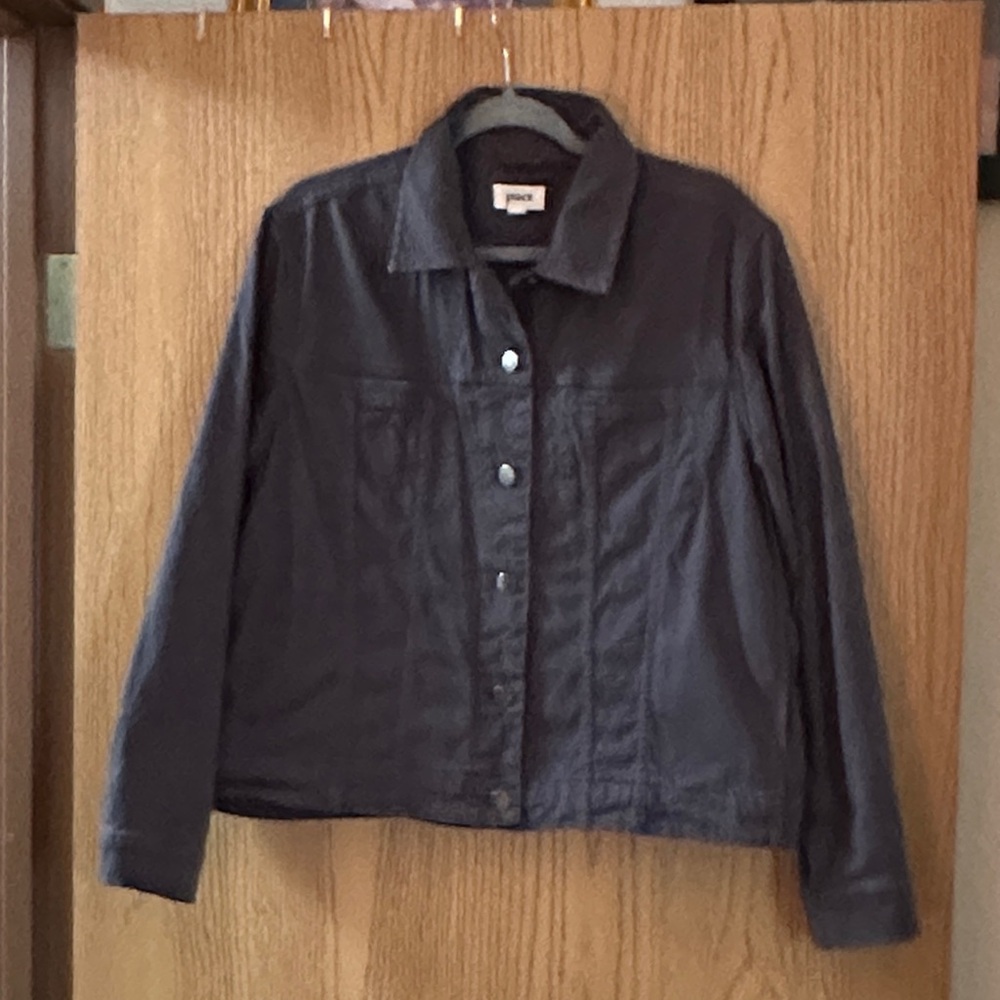 Pact Women's Dark Gray Denim Jacket